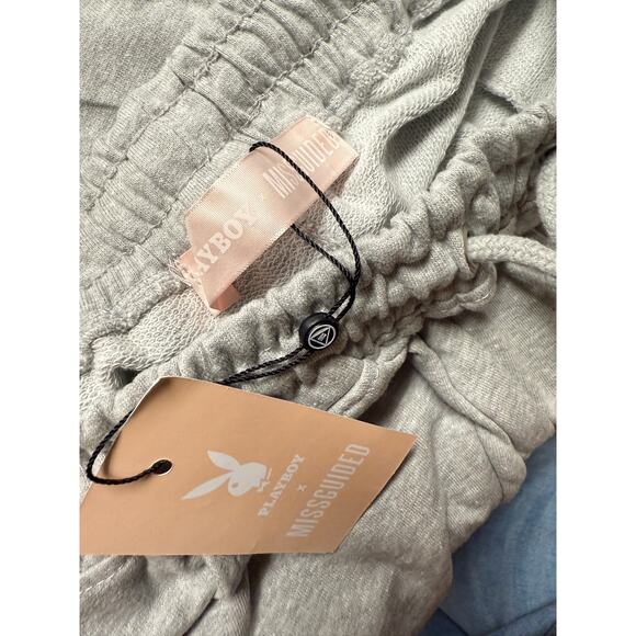 Playboy Lounge Sweatpants Gray Women's Jogger Size 2 - Picture 9 of 11